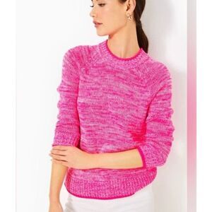 Lilly Pulitzer NWT Deba sweater size M passion fruit pink